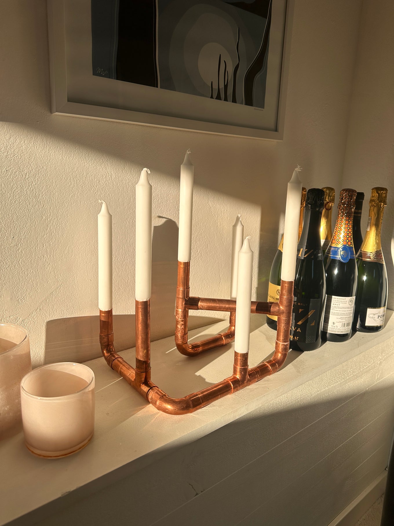 Ljusstake kopparrör